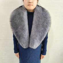 Women's Warm Fluffy Shawl Fashionable Artificial Fluffy Collar Scarve