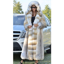 Women's Faux Fur Long Hooded Thick Fluffy Coat