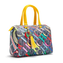 Women's Commuter Crossbody Colorful Printed Monogram Bag