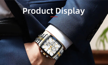 REWARD VIP Mens Watches Waterproof Luminous Sport Watches for Man Stainless Steel Wristwatch Chronograph Date Stopwatch