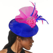 New Fashion Flower Fascinator Wedding Headpiece Women Party Dinner Pillbox Cap With Flower Hair Accessories Ladies Feather Cap