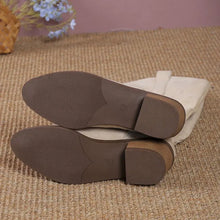 Women Chelsea Cowboy Knee High Boots for Women Mid Heels Walking Shoes Winter Fashion Zipper Chunky Boots Pumps Punk High Botas