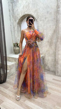 Women New Party Mesh Sloping Shoulder Dress Casual Fashion Sexy High Waist Long Maxi Loose Dress