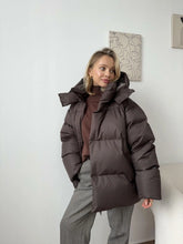 Women's Winter Cotton Loose Puffer Padded Solid Parkas Coat Female
