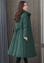 Women's Single Breasted Long Down Winter Jackets