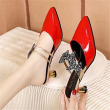 Pointed Designer Slides Fashion Rhinestones Non-Slip Women Slippers Elegant High Heel Outdoor Pearl Party Shoes