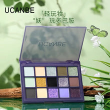 UCANBE 15 Shades Eyeshadow Palette Purple Chameleon Shimmer Glitter Matte Matellic Eye Shadow Makeup Palette Halloween Makeup