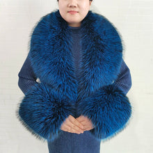 Women's Warm Fluffy Shawl Fashionable Artificial Fluffy Collar Scarve