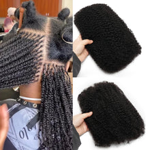 50gram Bulk Hair For Braiding Afro Kinky Curly Remy Human Hair Extensions no Wefts for Mini Twists Braids 10-22inches KissHair