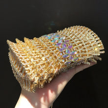 Crystal Women Handbags Luxury Designer Clutch Bags Diamond Handmade Wedding Bride Gift Clutch Purse Vintage Shiny Evening Clutch