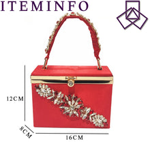 Venus Chan 2023 Italian Design Girly Style Pointed Toe Wedding Shoes And Bag, Full Diamond Decoration Metal Closure Bag
