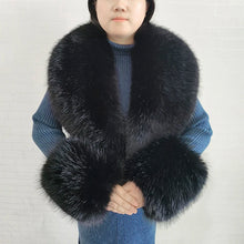 Women's Warm Fluffy Shawl Fashionable Artificial Fluffy Collar Scarve