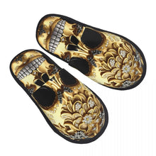 Custom Queen Of Absolutely Everything Gold Baroque Soft Memory Foam House Slippers Women Comfy Warm Anti-skid Sole Slipper