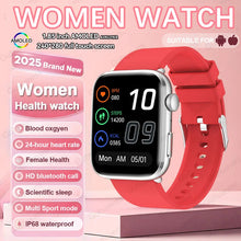 2025 AI Diagnosis NFC Smart Watch Women 1.85 inch AMOLED Blood pressure Heart Rate Temperature BT call Smartwatches Men For IOS