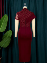 Black Long Prom Dresses High Neck Lace Patchwork Bodycon Women Evening Cocktail Club Party African Gowns Sexy Slit Outfits 2025