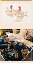 Winter Bedding Thick Quilt Blanket Thick Warm Flannel Fleece Comforter for Cold Nights