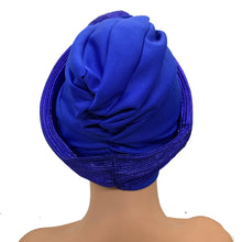 Fashion Women's Turban Cap Glitter Knoted Head Wraps African Auto Gele Nigeria Wedding Headtie Party Headwear Muslim Hat