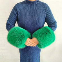 Women's Warm Fluffy Shawl Fashionable Artificial Fluffy Collar Scarve