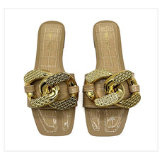 High Quality PU Purses And Sandals Sets Flat Shoes And Bag Set Matching Handbags For Women Slippers Flip Flops Women Shoes