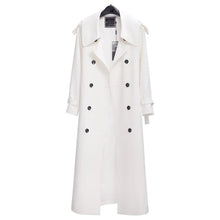 Women's Spring Autumn Fashionable Double-breasted Long Sleeve Coat