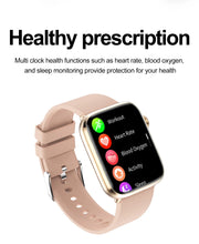 2025 AI Diagnosis NFC Smart Watch Women 1.85 inch AMOLED Blood pressure Heart Rate Temperature BT call Smartwatches Men For IOS