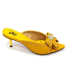 2022 Rivet Style  Women Shoes and Bag to Match in Color matching High Quality Nigerian Design Matching Shoes and Bag