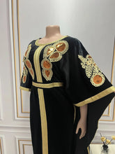 Ramadan Luxury Muslim Fashion Bat Sleeve Moroccan Turkiye Dubai Dress Middle East Arab Dress Sequins Golden Velvet Long Dress