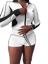 Women Patchwork 2 Piece Set Trendy Sporty Outfits