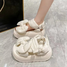 2024 New Genuine Leather Summer Luxury Sandals Casual Work Checkered Beach Shoes Vacation Fashion Women's Shoes zapatos de mujer