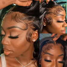 Body Wave Lace Front Wigs 180D Transparent Lace Frontal Wig Human Hair Wigs T Part Lace Wig Brazilian Body Wave Lace Wig