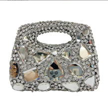Women Gold Crystal Clutch Purse Gems Evening Bags Party Dinner Diamond Shoulder Bags Cocktail Rhinestone Handbags and Purses