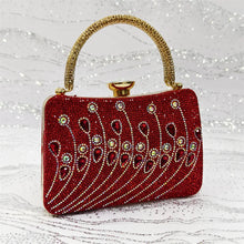 Women's Elegant Rhinestone Pointed Toe Pumps With Matching Shoes And Bag Set