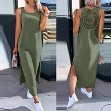 Sexy Backless Sleeveless Solid Midi Dress Women 2024 Summer Casual White Lace Long Dresses For Women Robe Femme