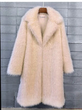 Women's Long Fluffy Faux Fur Jacket