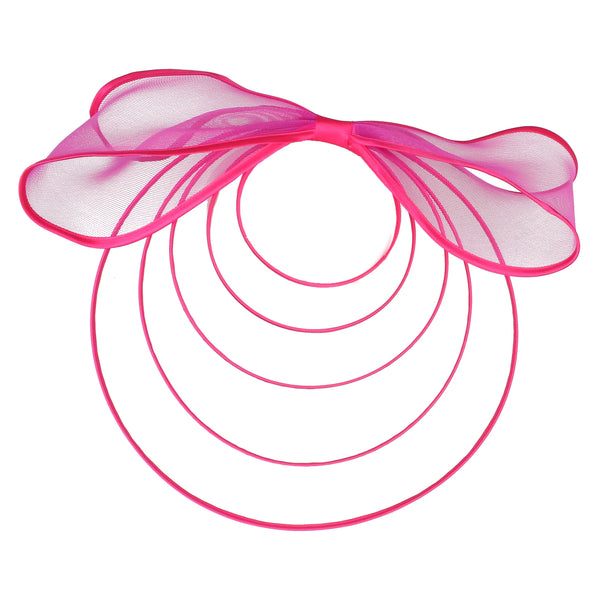 2024 New Multiple Color Crinoline Fascinator Wedding Elegant Bride Womens Headwear Charming Bride Mesh Church Hair Accessories