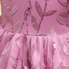 Princess Party Summer Dress For Girls Puff Sleeve Back Bow Tutu Birthday Wedding Bridesmaid Gown Flower Children Clothing Prom