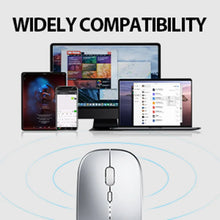 IM1P Rechargeable Wireless Mouse [Power Display Enhanced Edition] Office Light Sound Laptop Home 2.4G Ultra Thin Portable