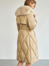 Women's Huge Real Fox Fur Collar Duck Down Jacket