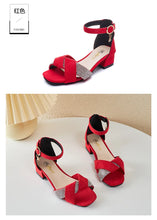 Summer Rhinestone Sandals Kids Shoes Girls Wedding Dress Shoes Children Princess Sandals Fashion Dance High Heels Sandals G944