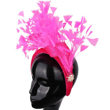 Fashion Wedding Bride Headband Headwear Fancy Feather Hair Band Millinery Hair Accessories With Peals Decor Hair Accessories