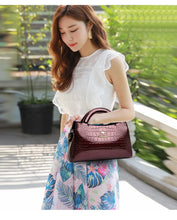 KAIDIFEINIROO Kangaroo Brand Alligator Pu Leather Shoulder Crossbody Bag Clutch Hand Bags for Mother Small Women Handbags New