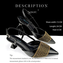 Nigeria Fashion Rhinestone-encrusted Ladies Party Shoes And Special bag High Heels And Dual Purpose Mini Bag Women's Shoes
