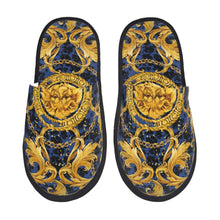 Custom Queen Of Absolutely Everything Gold Baroque Soft Memory Foam House Slippers Women Comfy Warm Anti-skid Sole Slipper