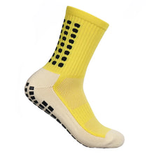 MagiMobo Grip Football Socks Glue Dispenser Men Mid Calf Socks Non Slip Running Sports Socks