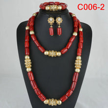 Fashion African Jewelry Set Nigerian Wedding Orange Coral Jewelry Set for Bride