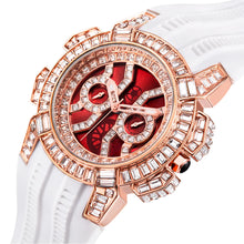 MISSFOX New Red Quartz Watch For Men Luxury Hip Hop Streetwear Clock Waterproof watches AAA Quartz Men's Wristwatches