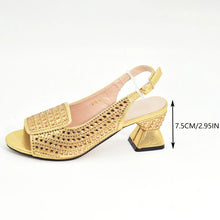 New Fashion Italian Shoe and Bags Matching Set Decorated with Rhinestone Luxury Designer Women Party Pumps Elegant Bridal Shoes