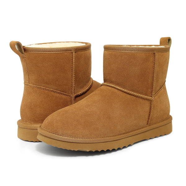 Women's Comfy Suede Plush Winter Warm Snow Boots