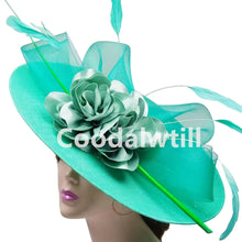 Big Flower Fascinators Hat Headpiece Women Kentucky Church Millinery Cap Ladies Derby Feather Pillbox Fascinator Hats