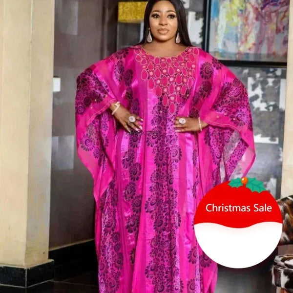 Customized African Dresses for Women 2025 Fall Long Maxi Dress African Clothes Dashiki Sexy Abaya Dubai Boubou Robe Africaine Fe